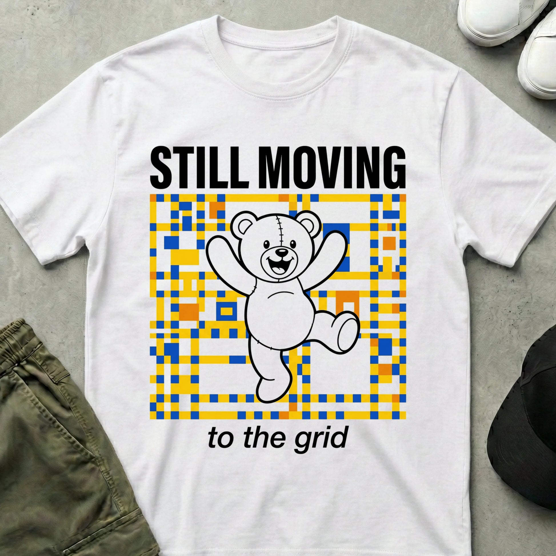 Grid Dancer T-Shirt White