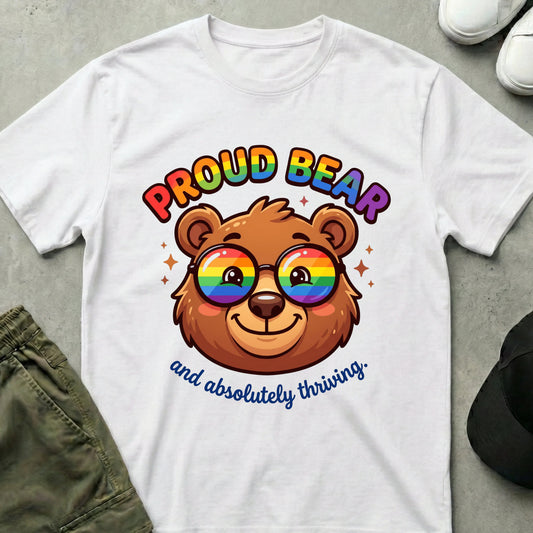 Printify Teddy-Bear Pride T-Shirt White / S