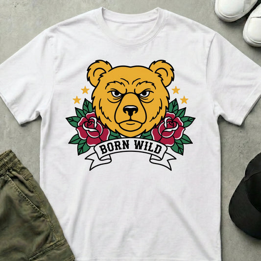 Born Wild T-Shirt White
