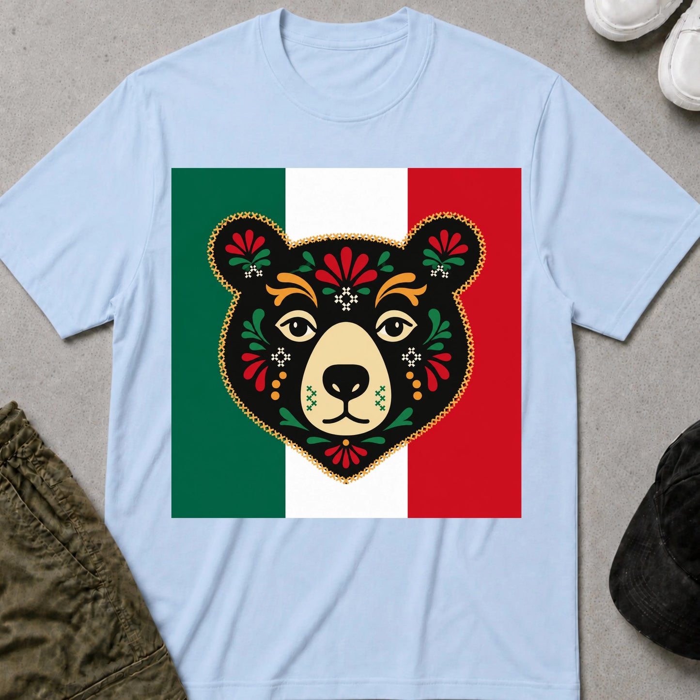 Cool Teds Teddy-Bear Cactus King T-Shirt Light Blue / S