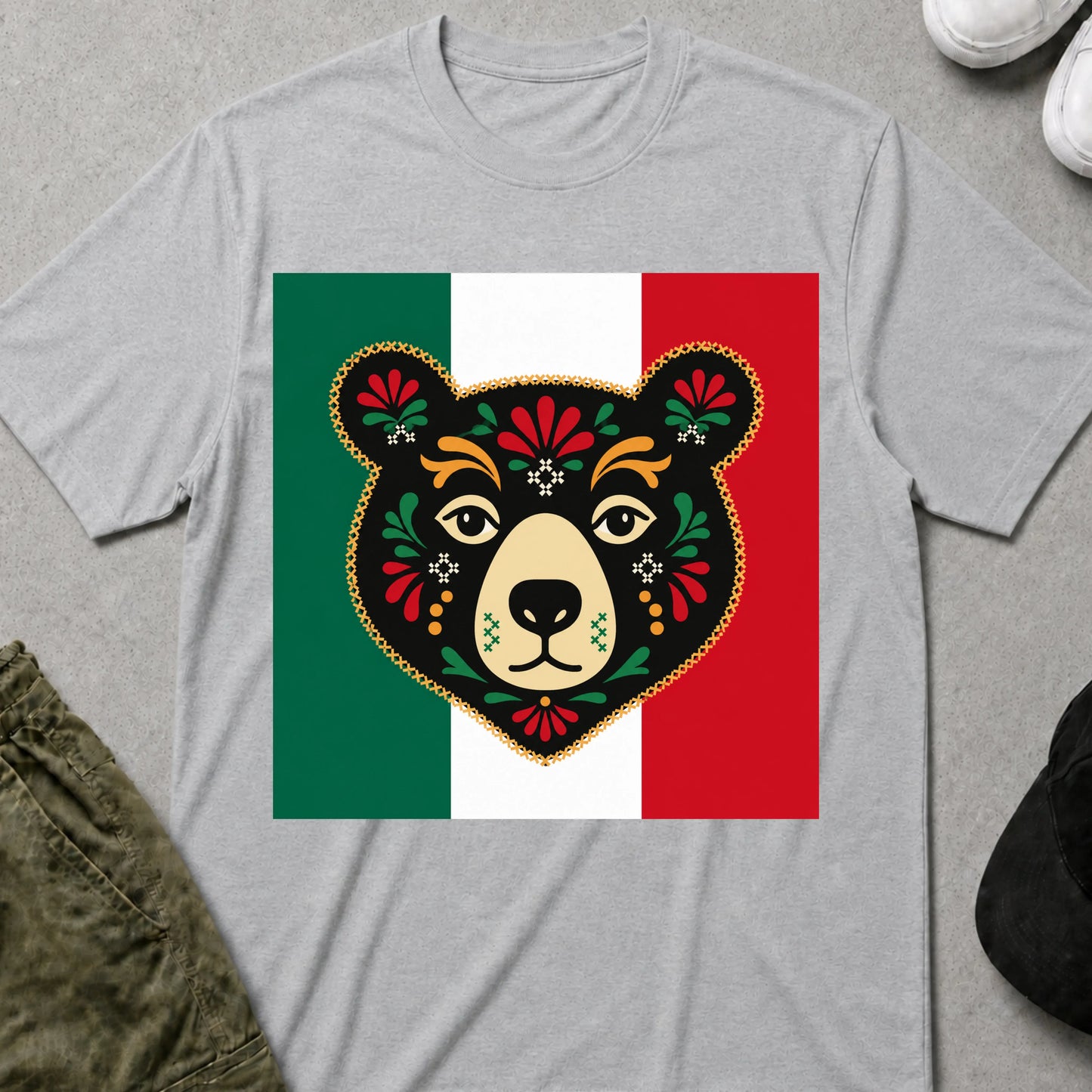 Cool Teds Teddy-Bear Cactus King T-Shirt Sport Grey / S