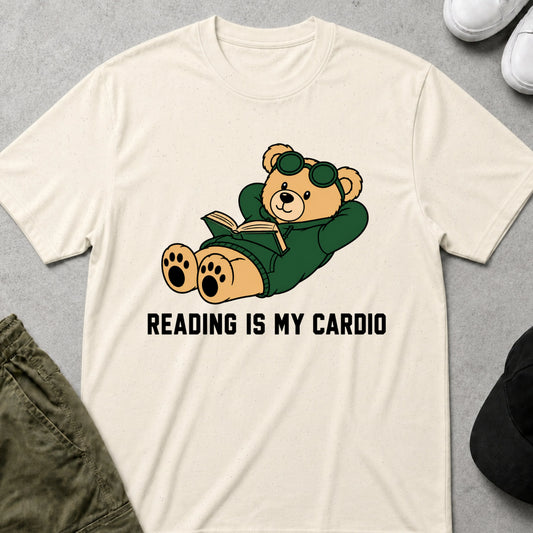 Cardio Reading T-Shirt Natural