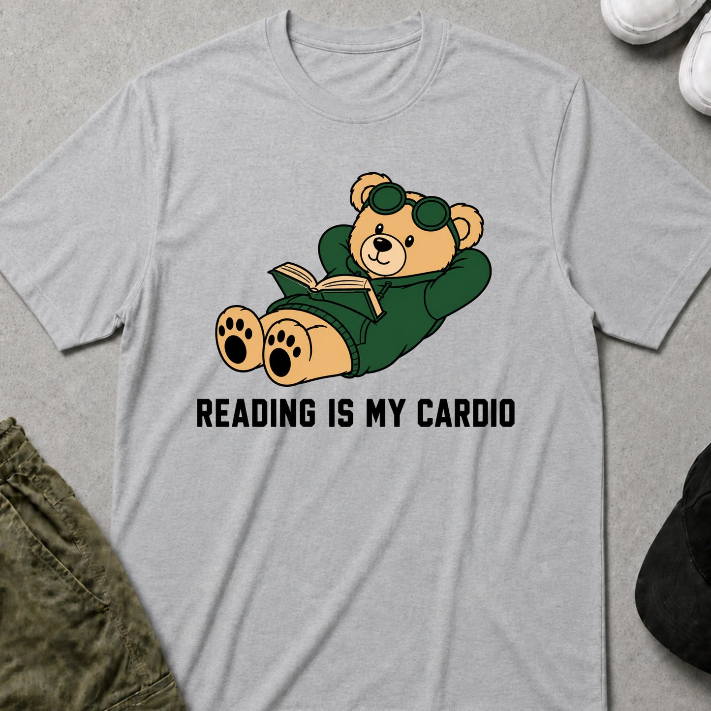 Cardio Reading T-Shirt Sport Grey