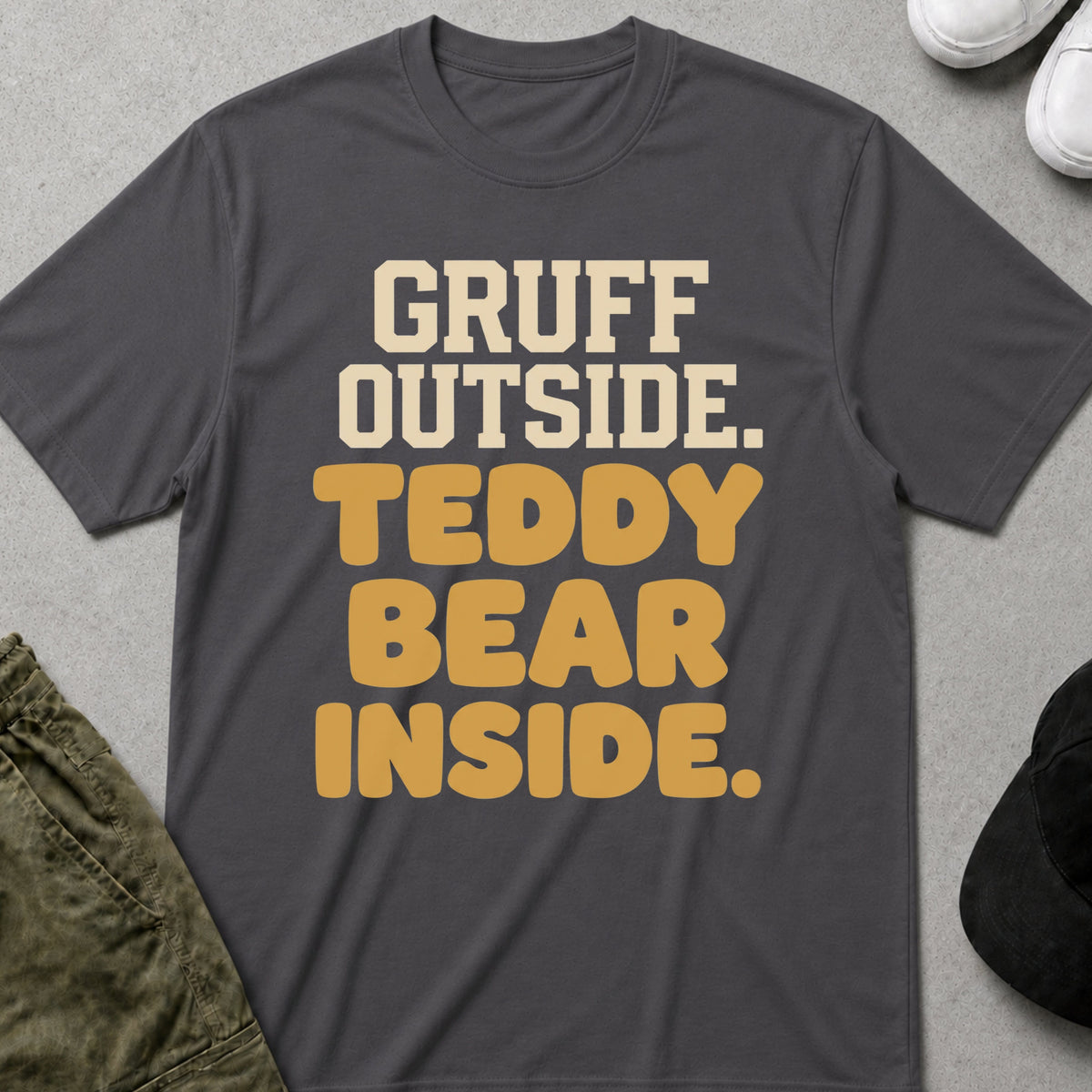 Gruff Outside T-Shirt Charcoal