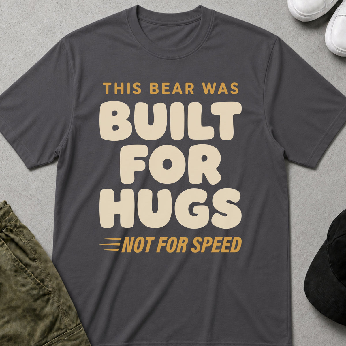 Hug Machine T-Shirt Charcoal
