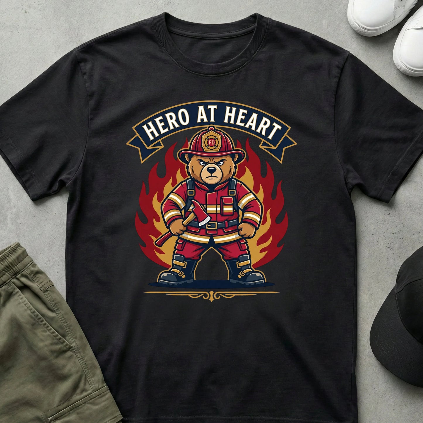 The Firefighter T-Shirt Black
