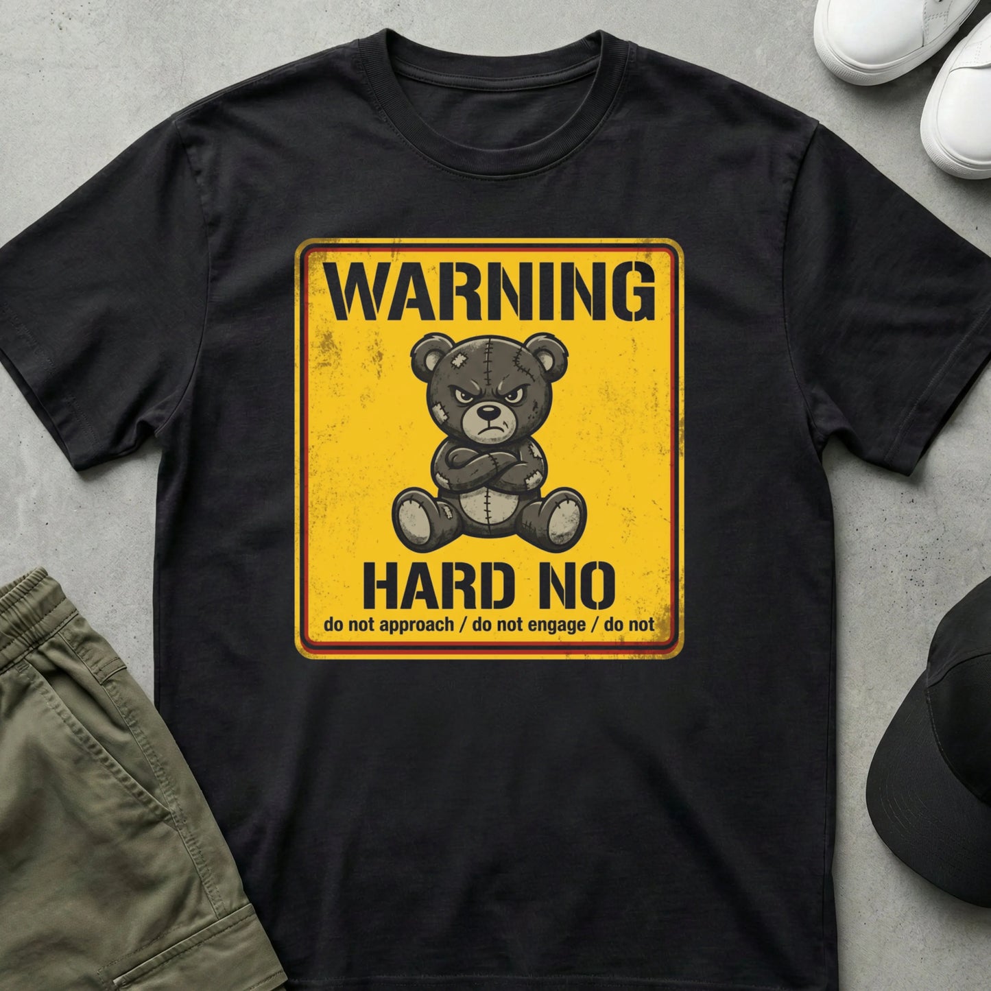 Hard No T-Shirt Black