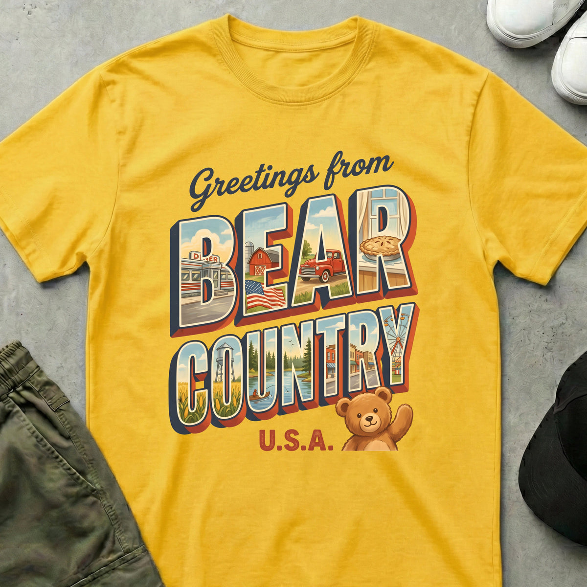 Bear Country Road T-Shirt Daisy