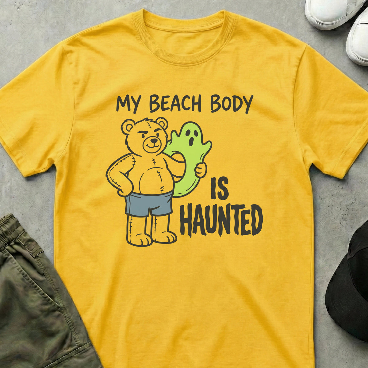 Haunted Beach Body T-Shirt Daisy