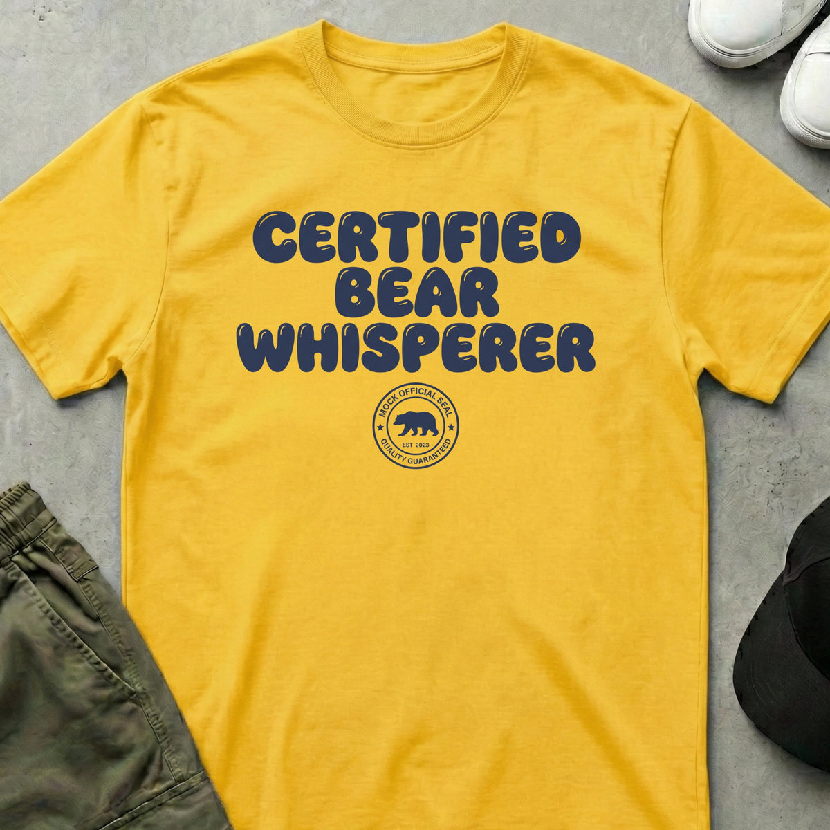 Cool Teds Teddy-Bear Certified Bear Whisperer T-Shirt Daisy / S