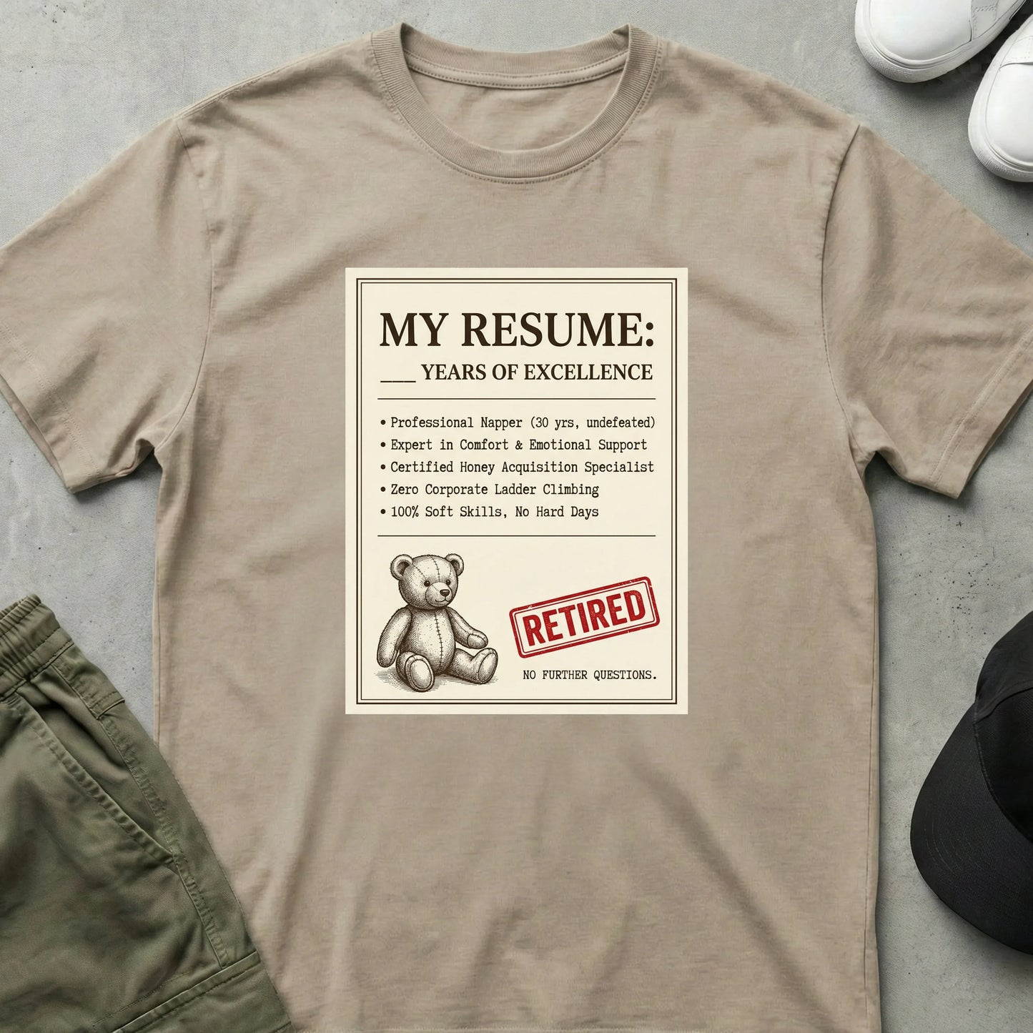 Retired T-Shirt Sand