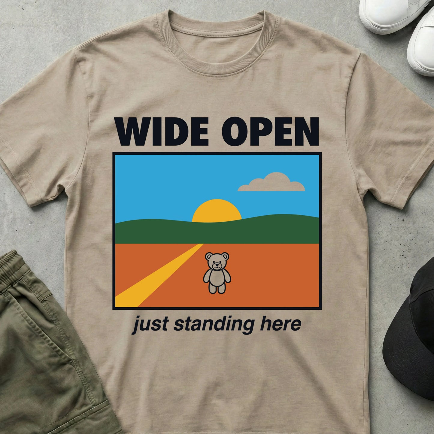 Open Road T-Shirt Sand