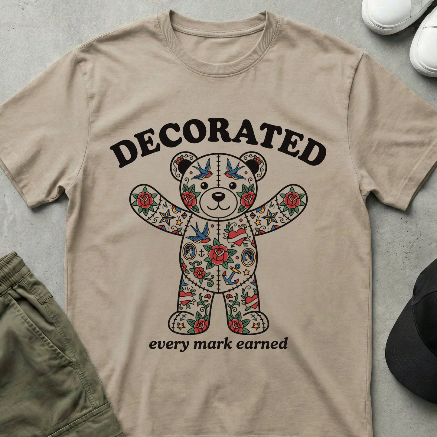 Decorated T-Shirt Sand