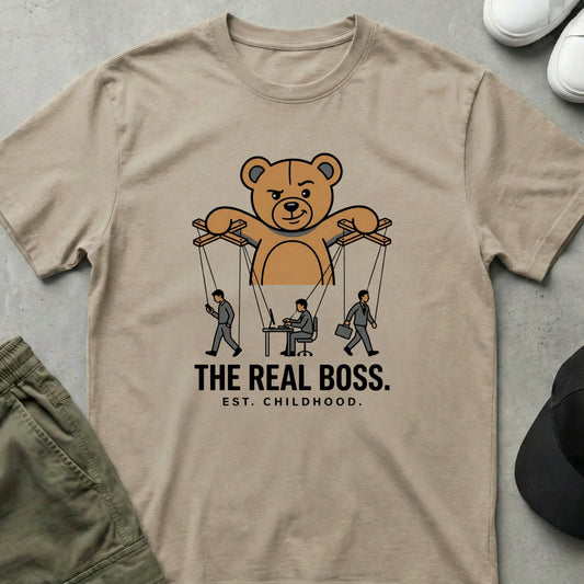 Boss Bear T-Shirt Sand