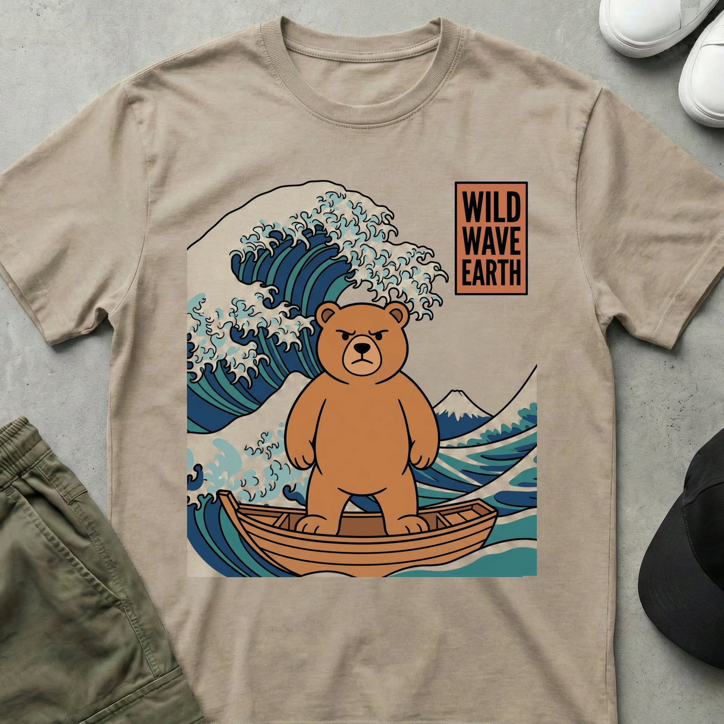 Wild Wave T-Shirt Sand