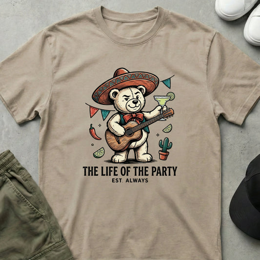 Printify Teddy-Bear Mariachi Bear T-Shirt Sand / S