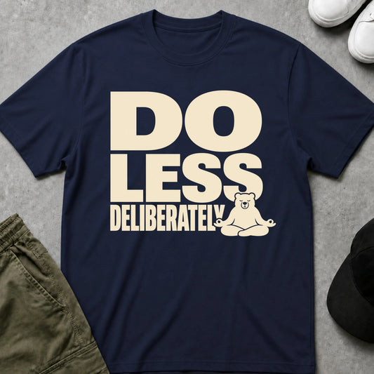 Cool Teds Teddy-Bear Do Less T-Shirt Navy / S