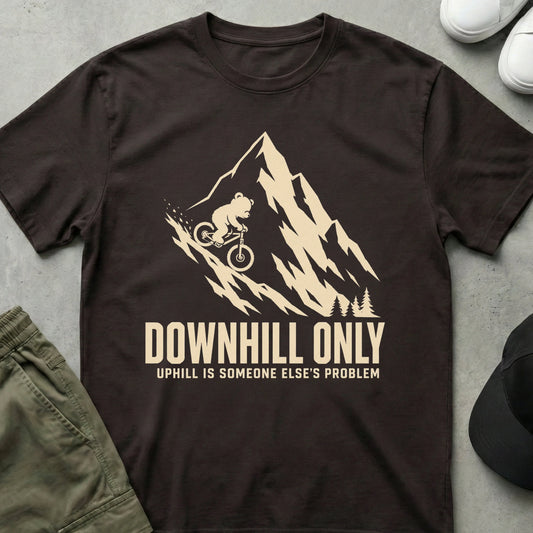 Downhill Racer T-Shirt Dark Chocolate