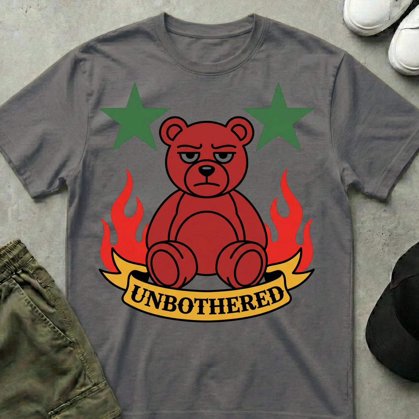 Not Fazed T-shirt Charcoal