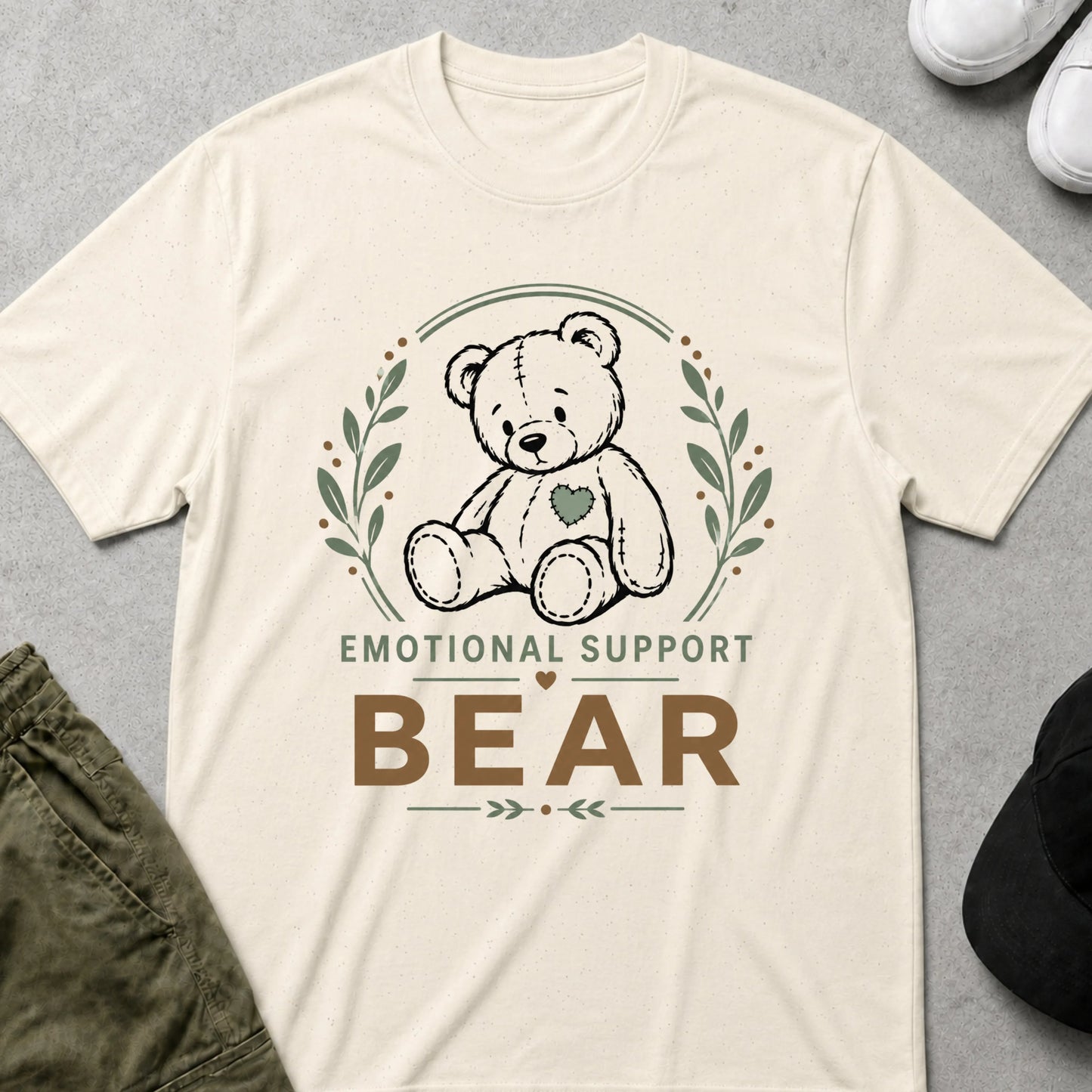 Emotional Support T-Shirt Natural