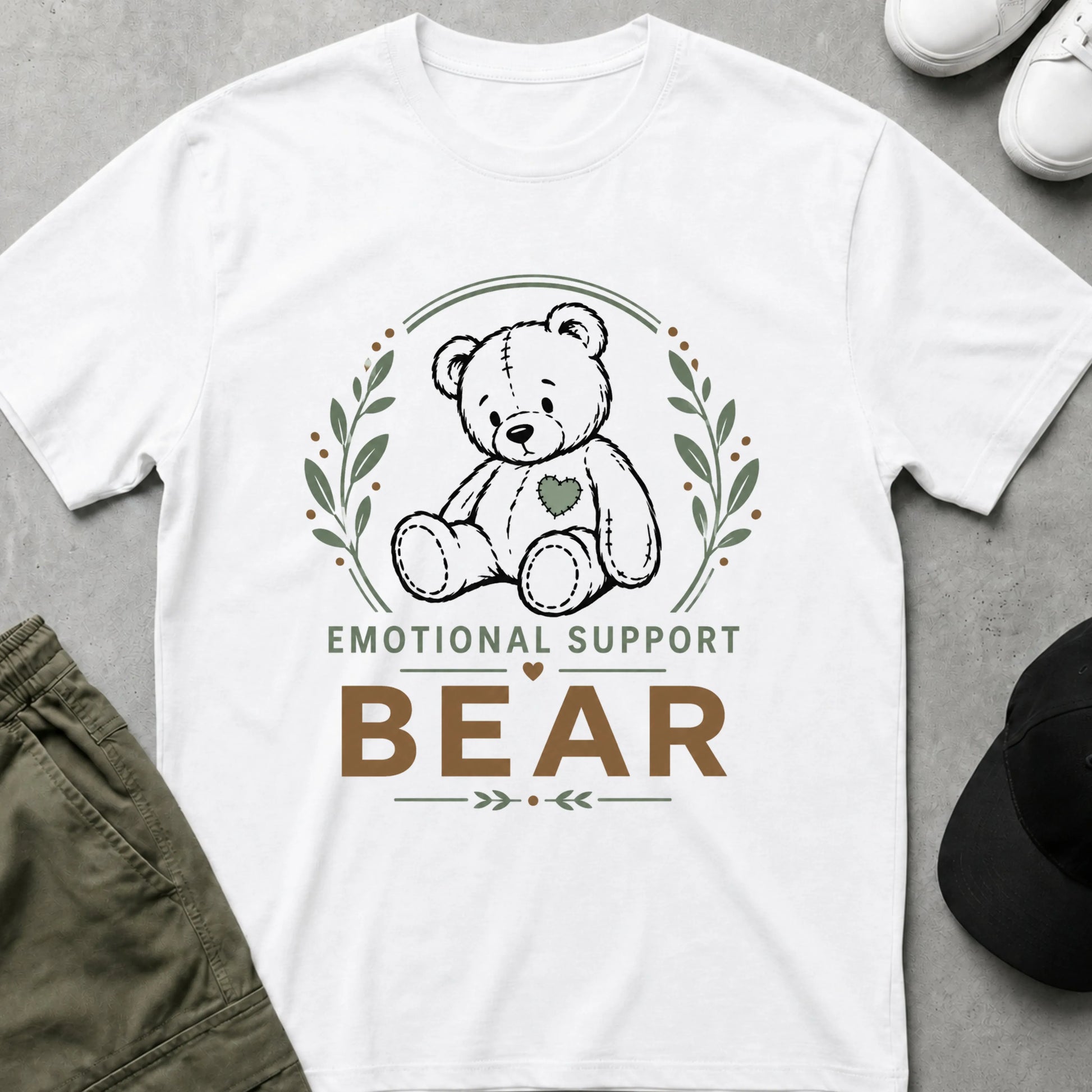 Emotional Support T-Shirt White