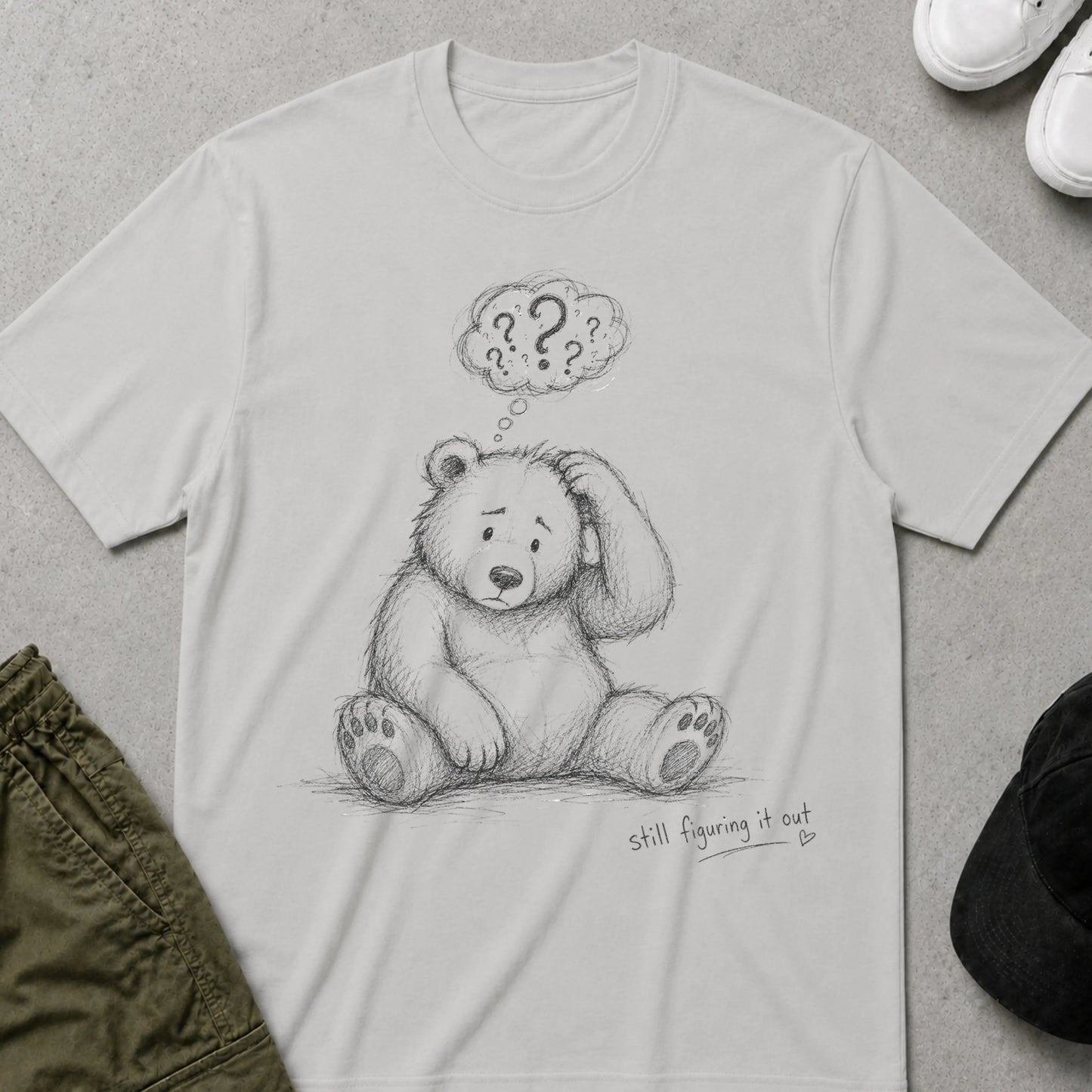 Figuring it Out T-Shirt Ice Grey