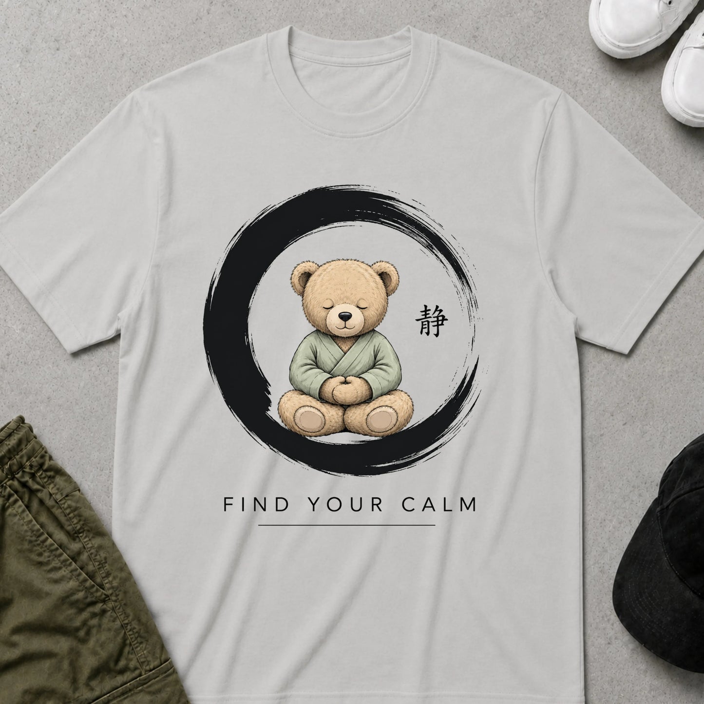 Find Your Calm T-Shirt Ice Grey