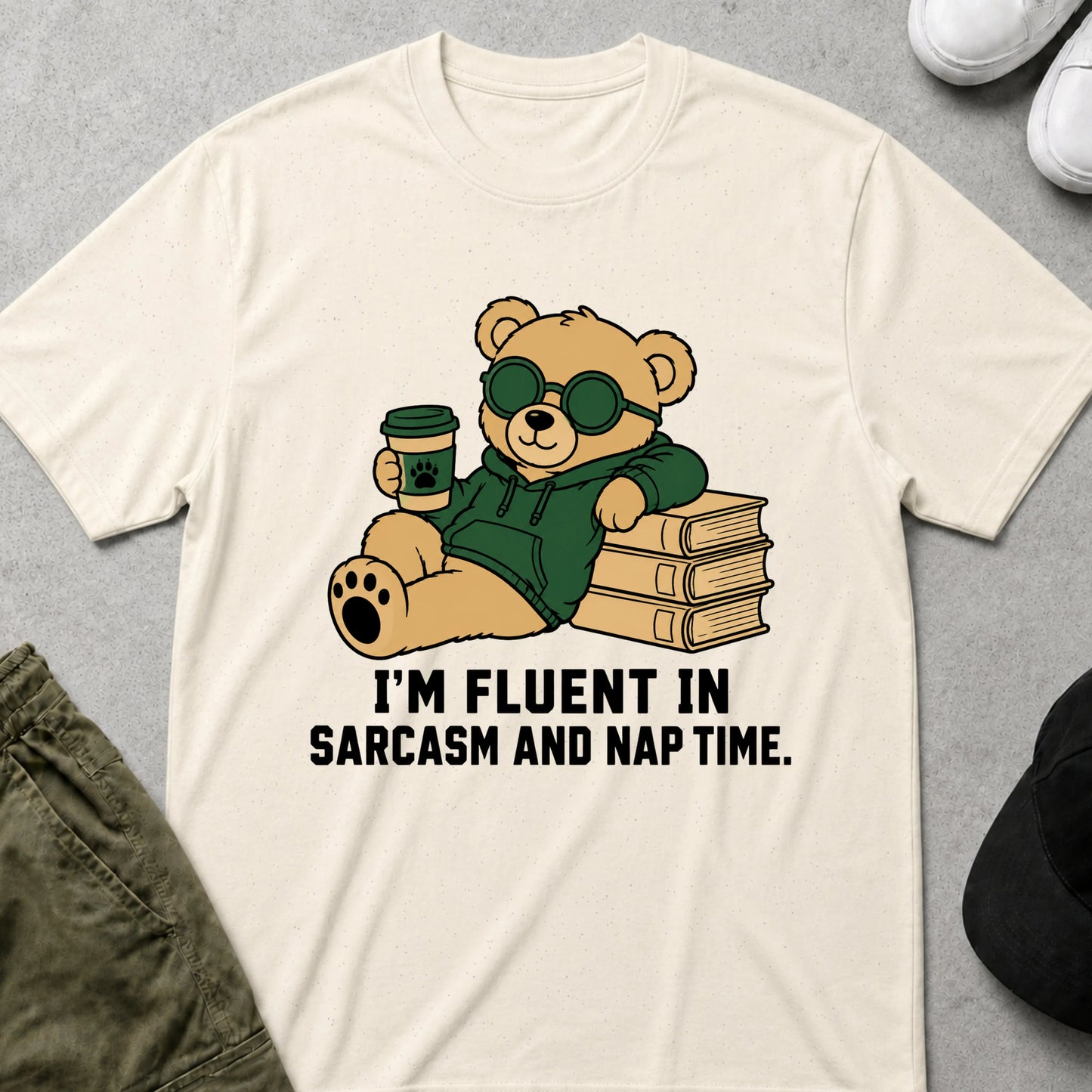Fluent in Sarcasm T-Shirt Natural