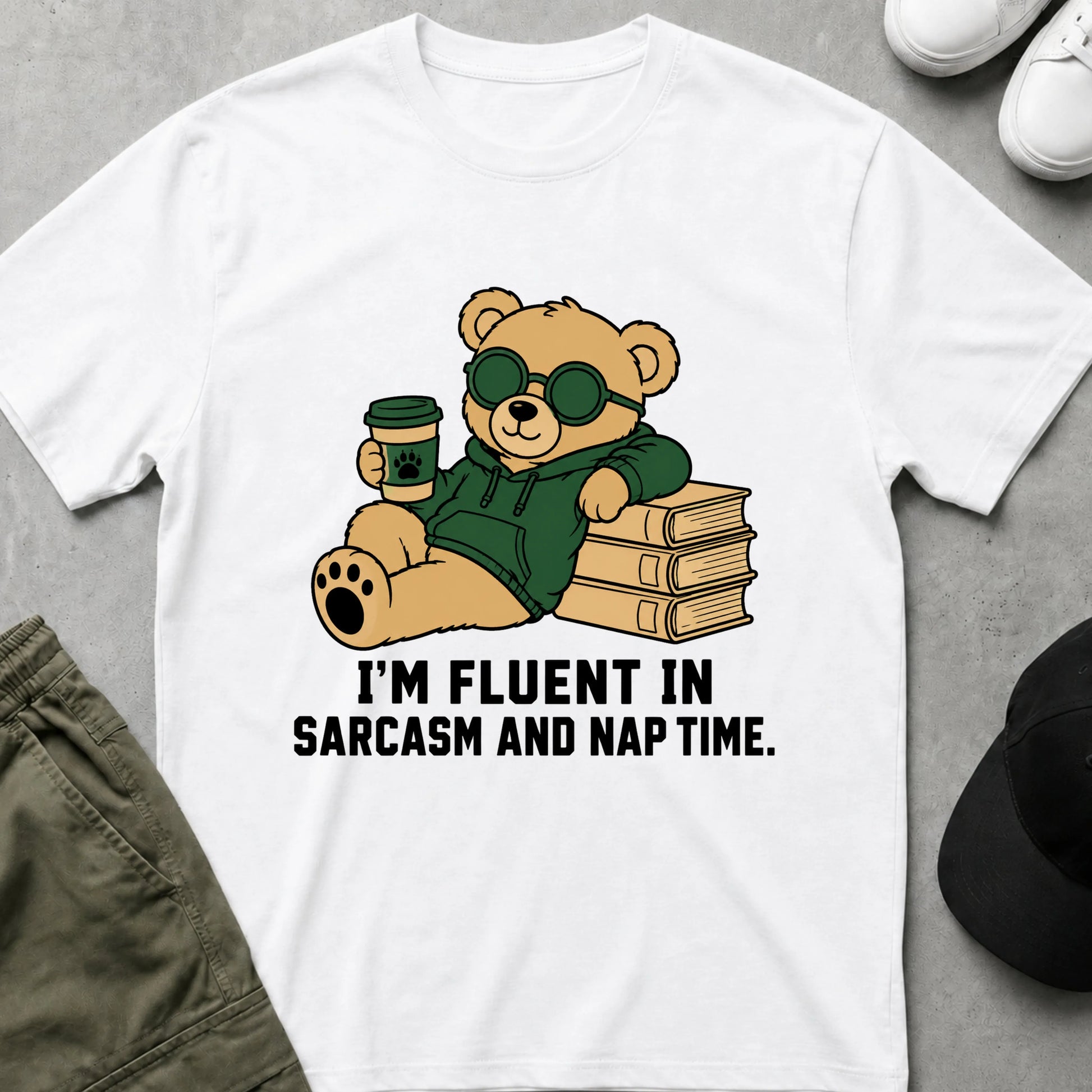 Fluent in Sarcasm T-Shirt White
