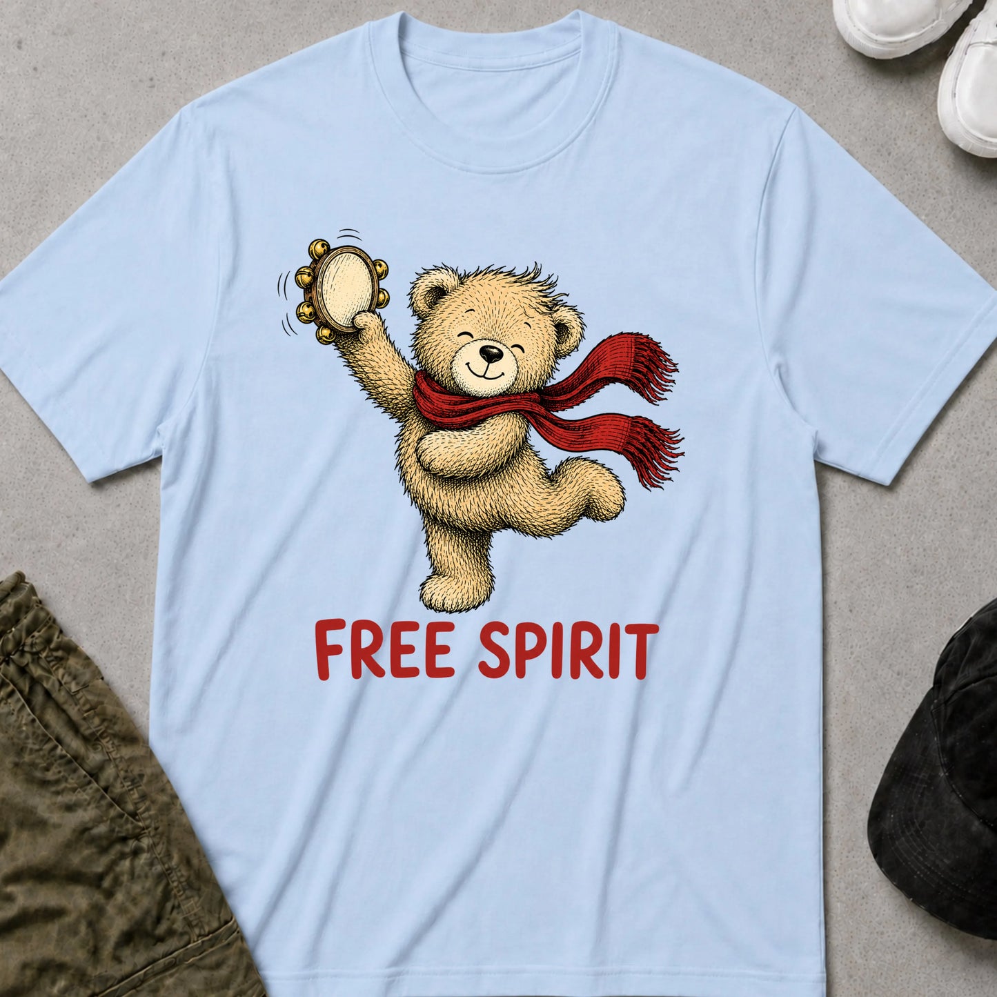 Free Spirit T-Shirt Light Blue