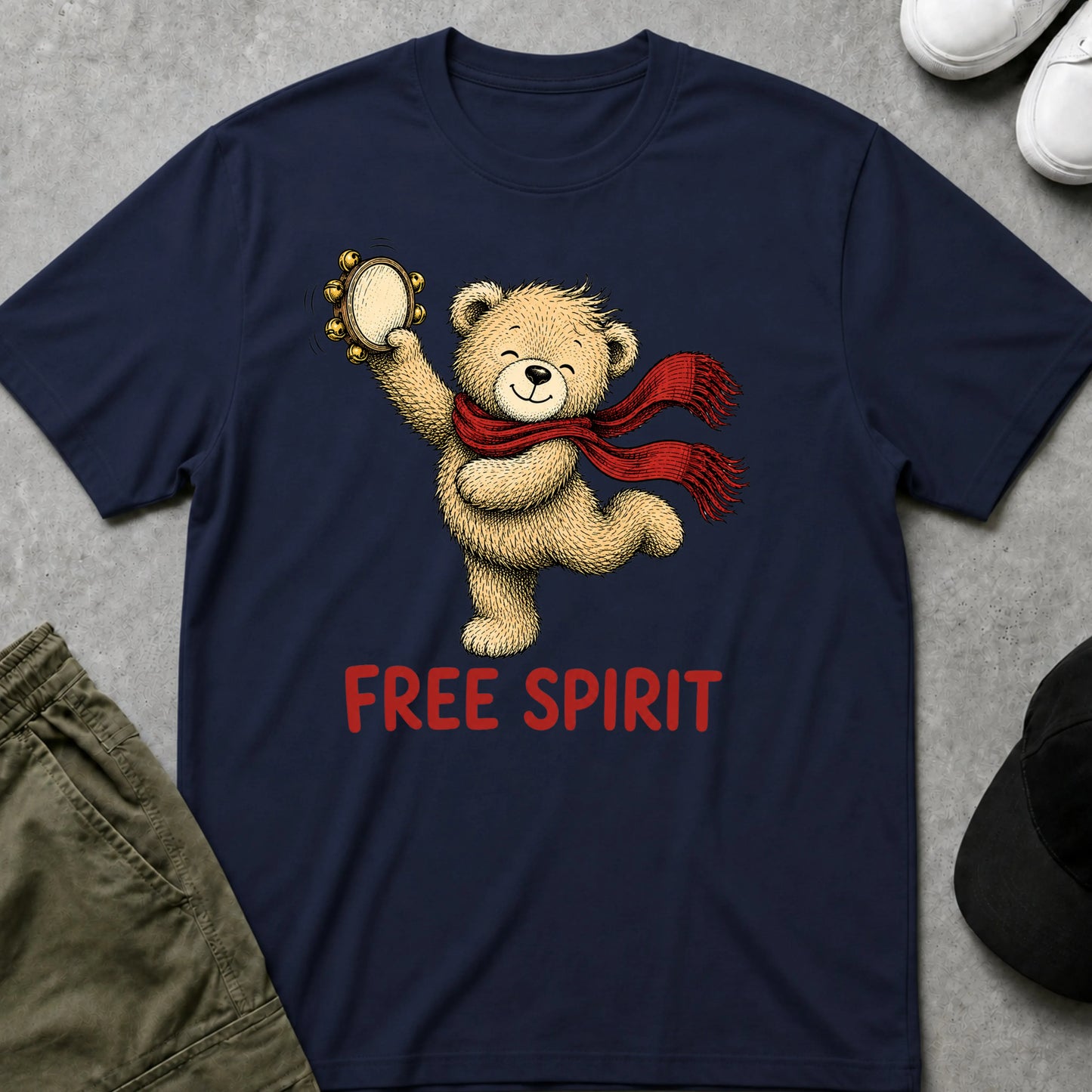 Free Spirit T-Shirt Navy
