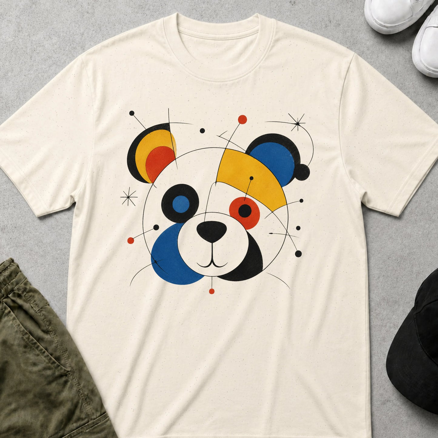 Geometric 1 T-Shirt Natural