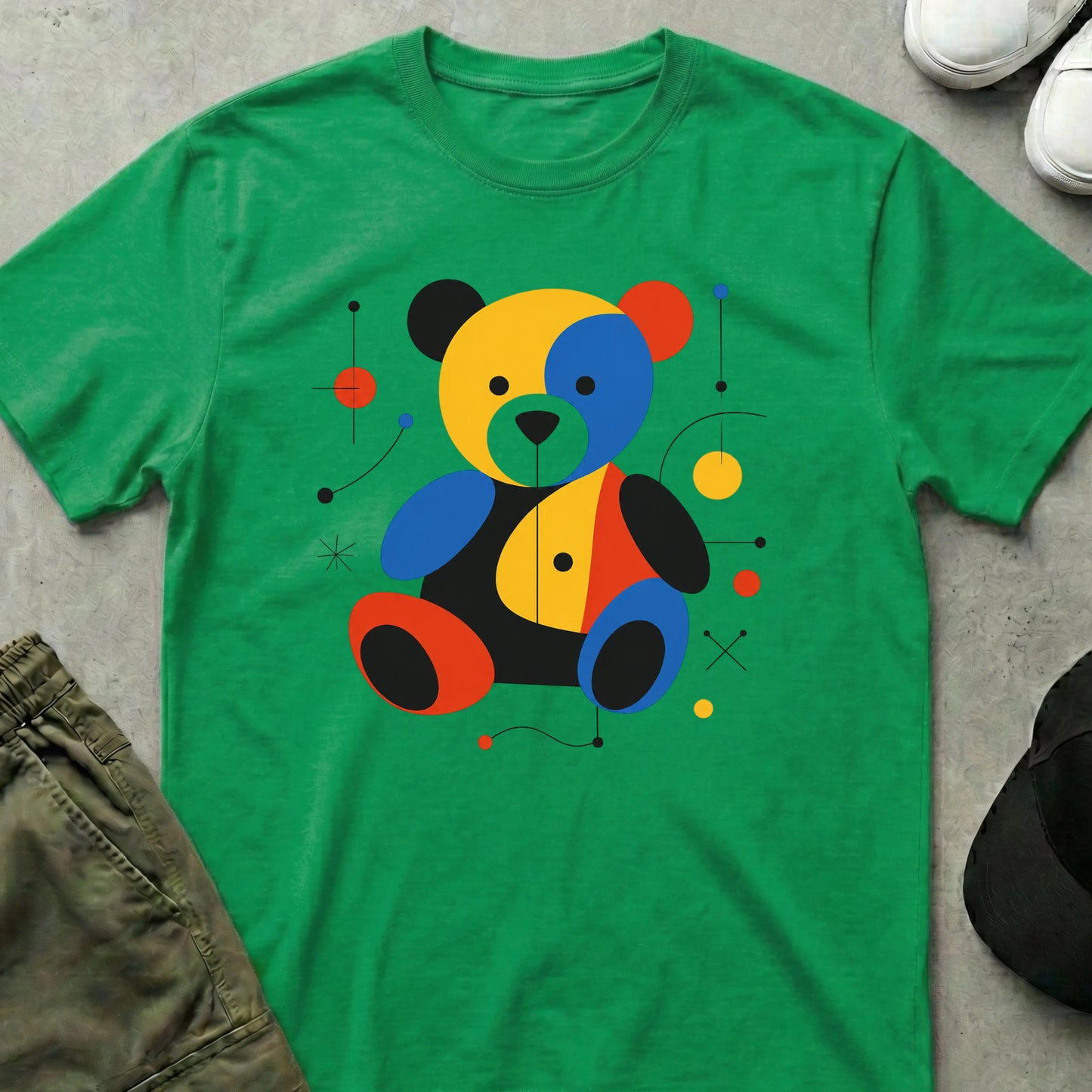 Geometric 2 T-Shirt Irish Green