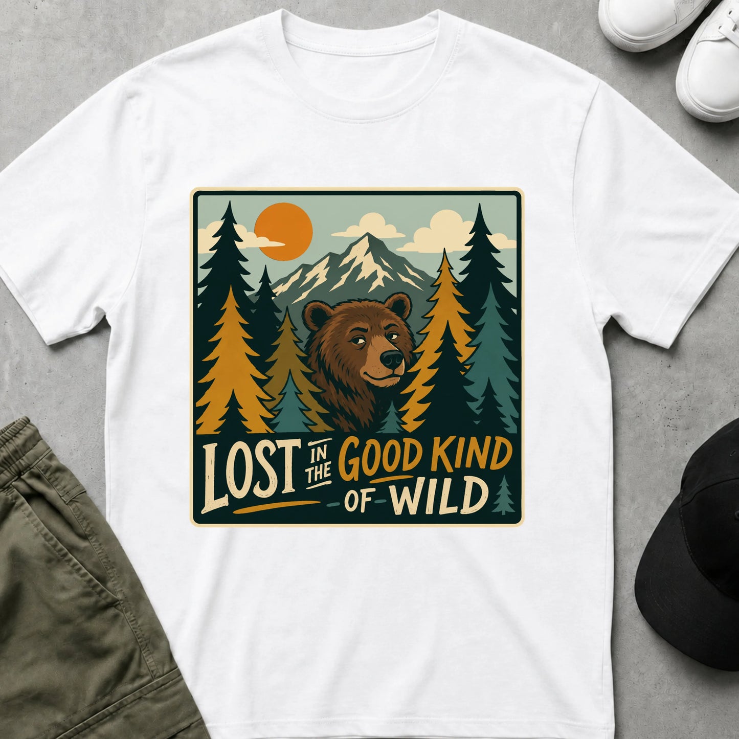 Cool Teds Teddy-Bear Good Kind of Wild T-Shirt White / S
