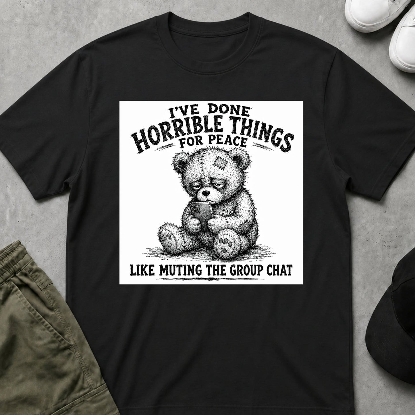 Group Chat T-Shirt Black