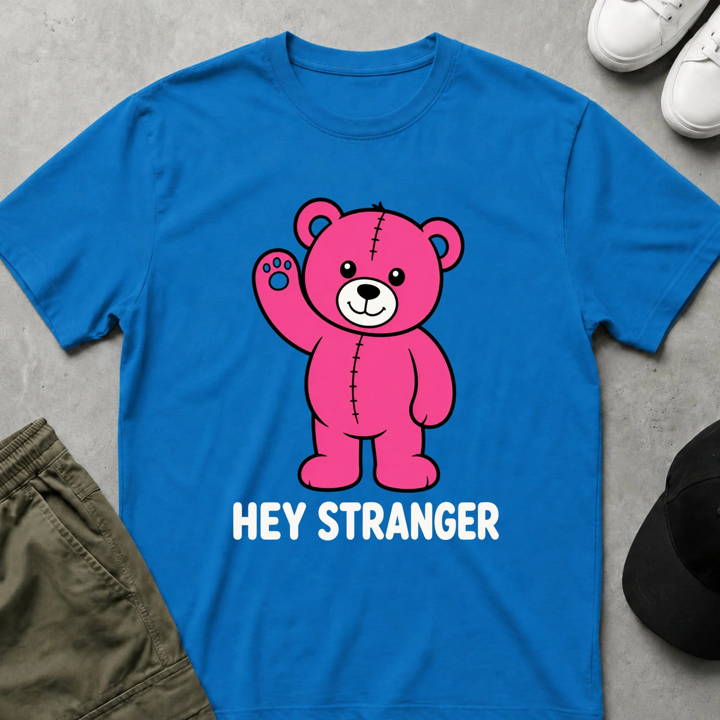 Hey Stranger T-Shirt Sapphire