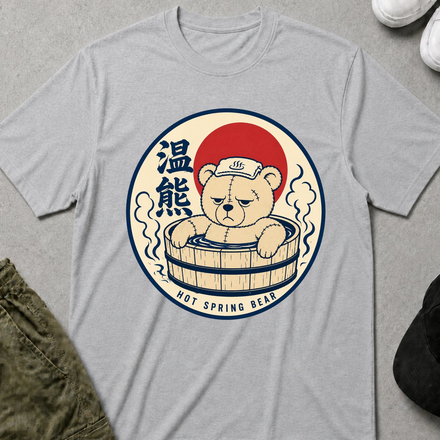 Hot Tub Ted T-Shirt Sport Grey