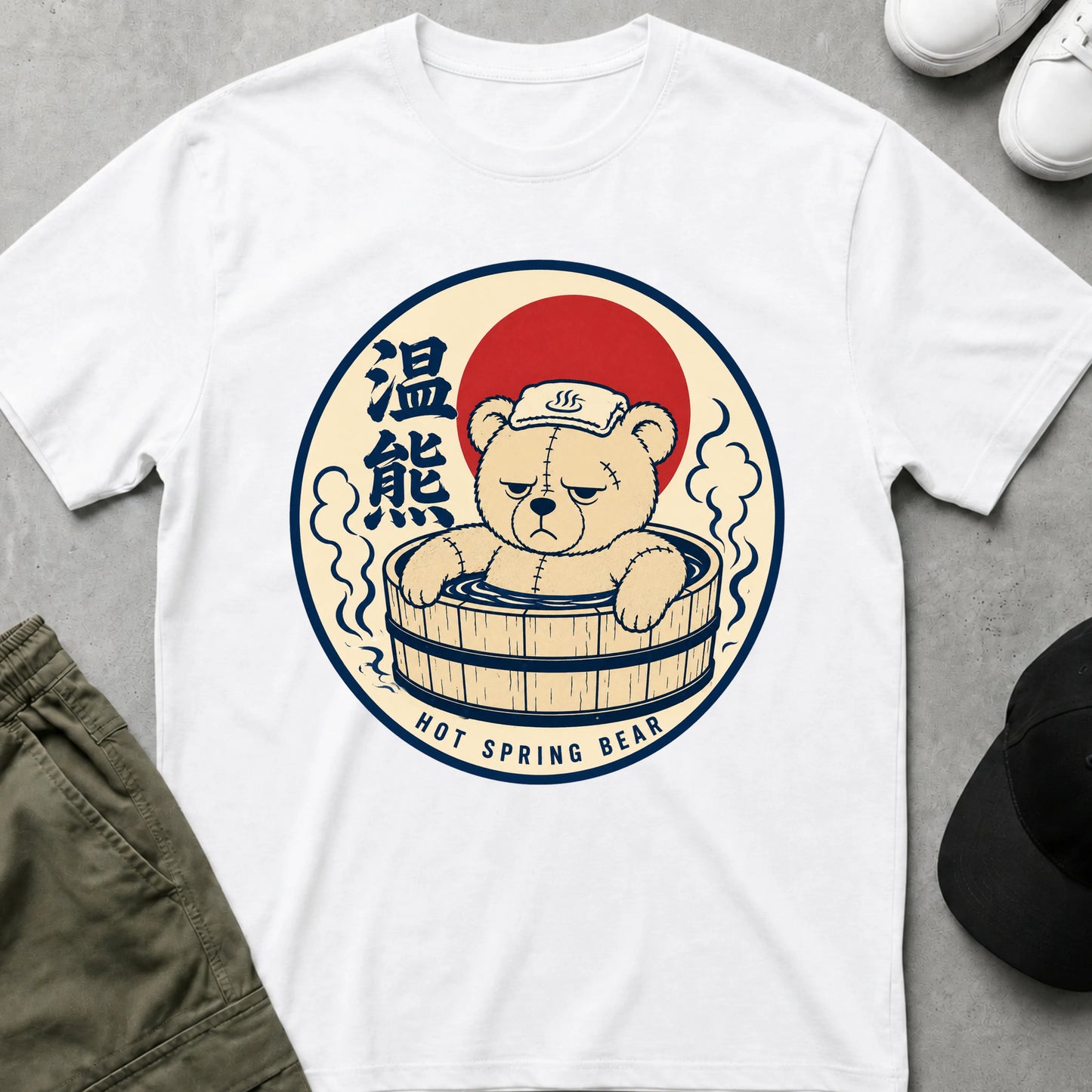 Hot Tub Ted T-Shirt White