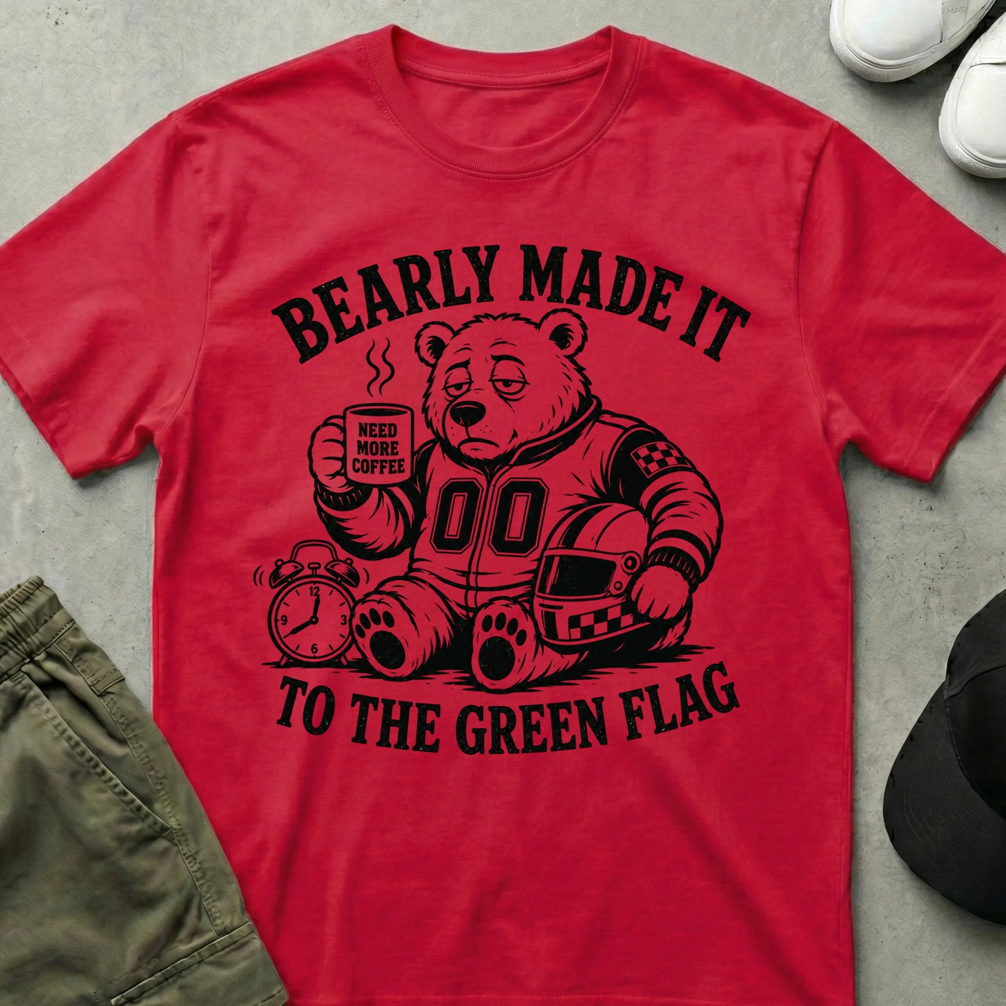 Cool Teds Teddy-Bear Hot Wheels Teddy T-Shirt Red / S
