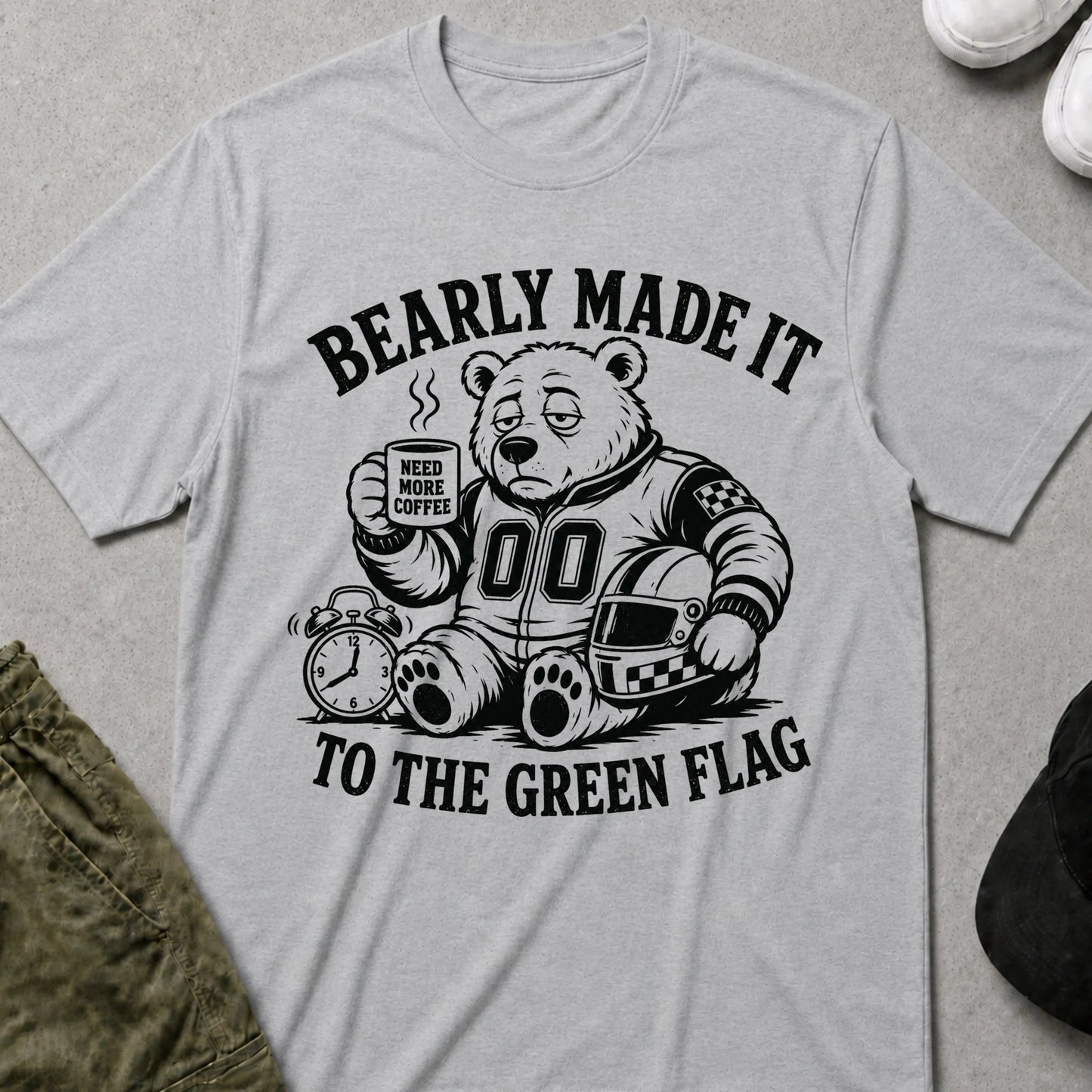 Cool Teds Teddy-Bear Hot Wheels Teddy T-Shirt Sport Grey / S