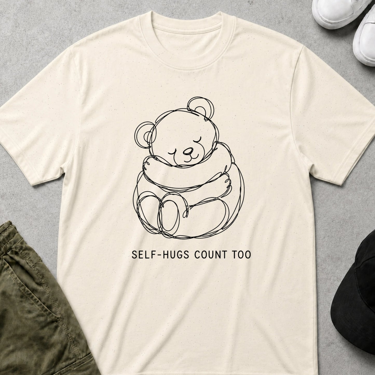 Hug Yourself T-Shirt Natural