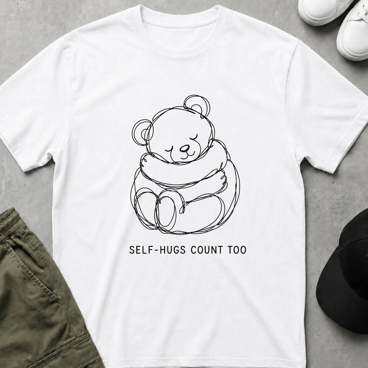 Hug Yourself T-Shirt White