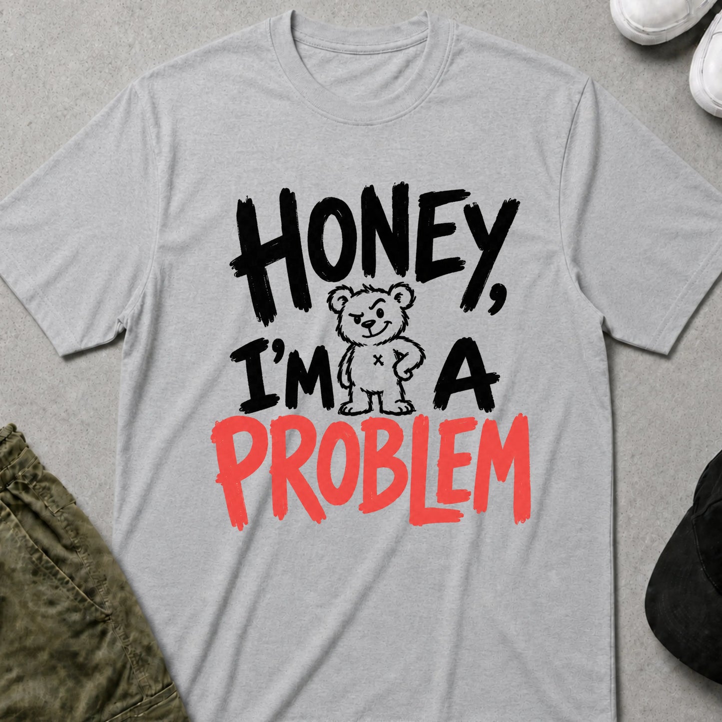 I'm a Problem T-Shirt Sport Grey