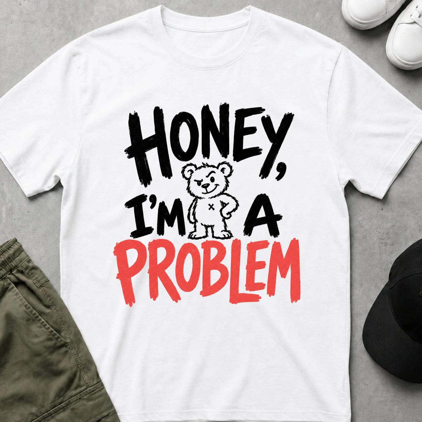I'm a Problem T-Shirt White