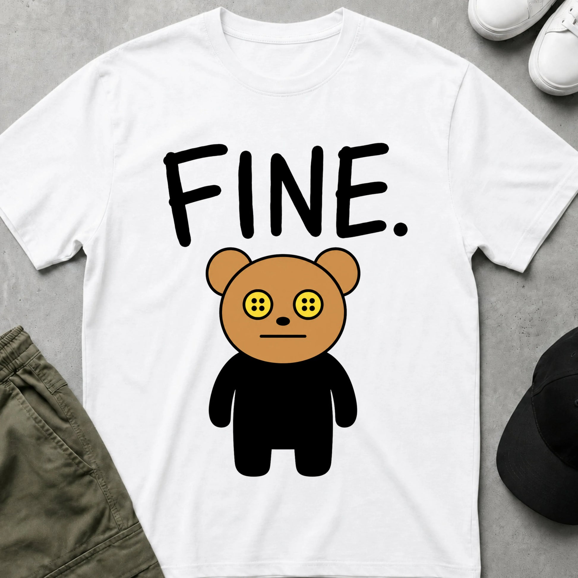 I'm Fine T-Shirt White