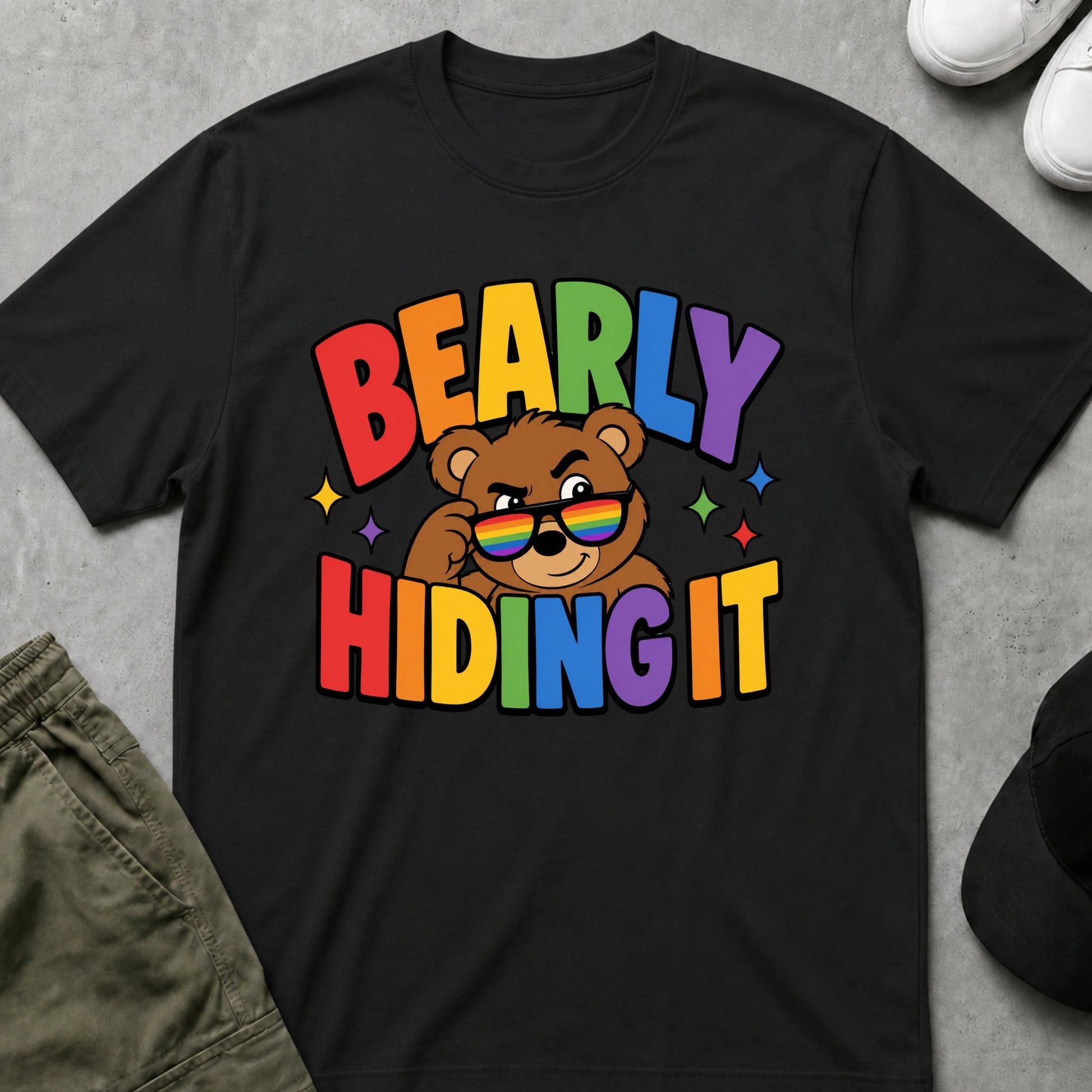 I'm Not Hiding T-Shirt Black