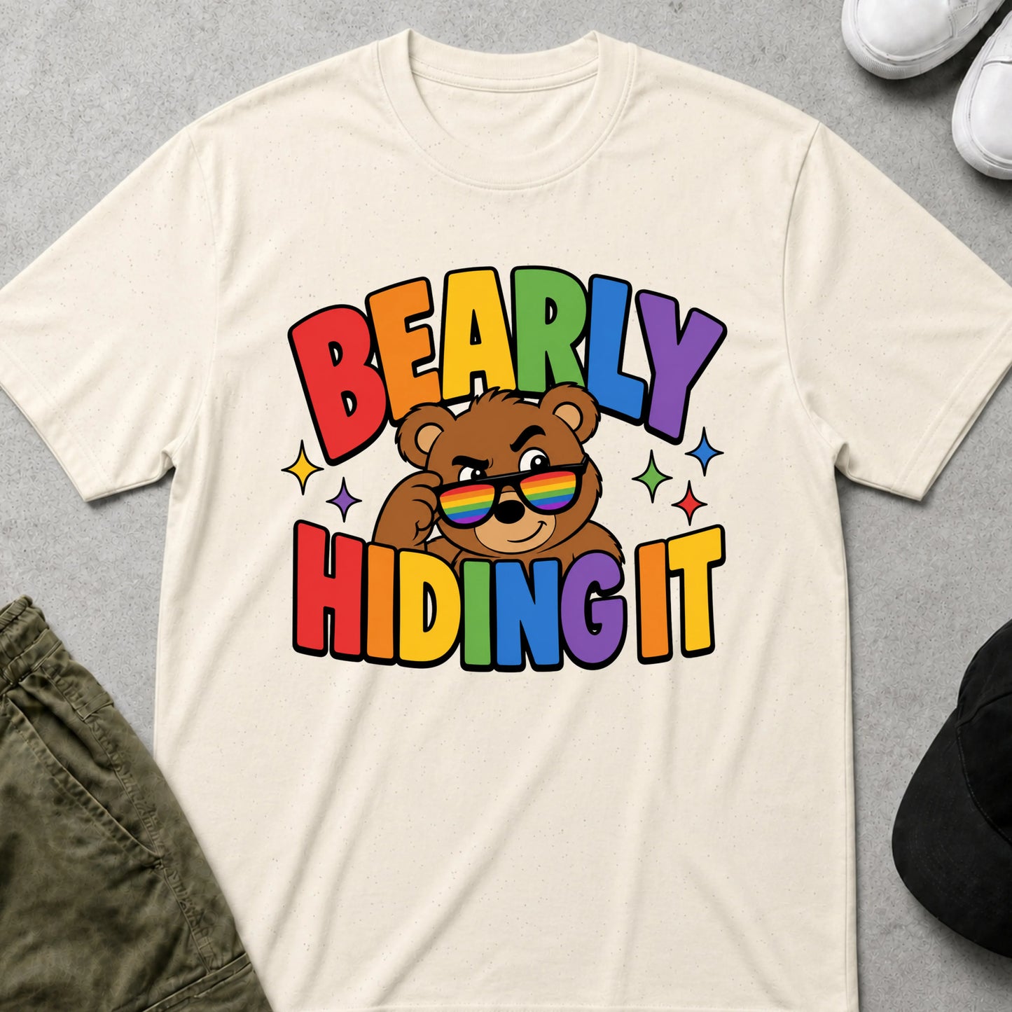 I'm Not Hiding T-Shirt Natural