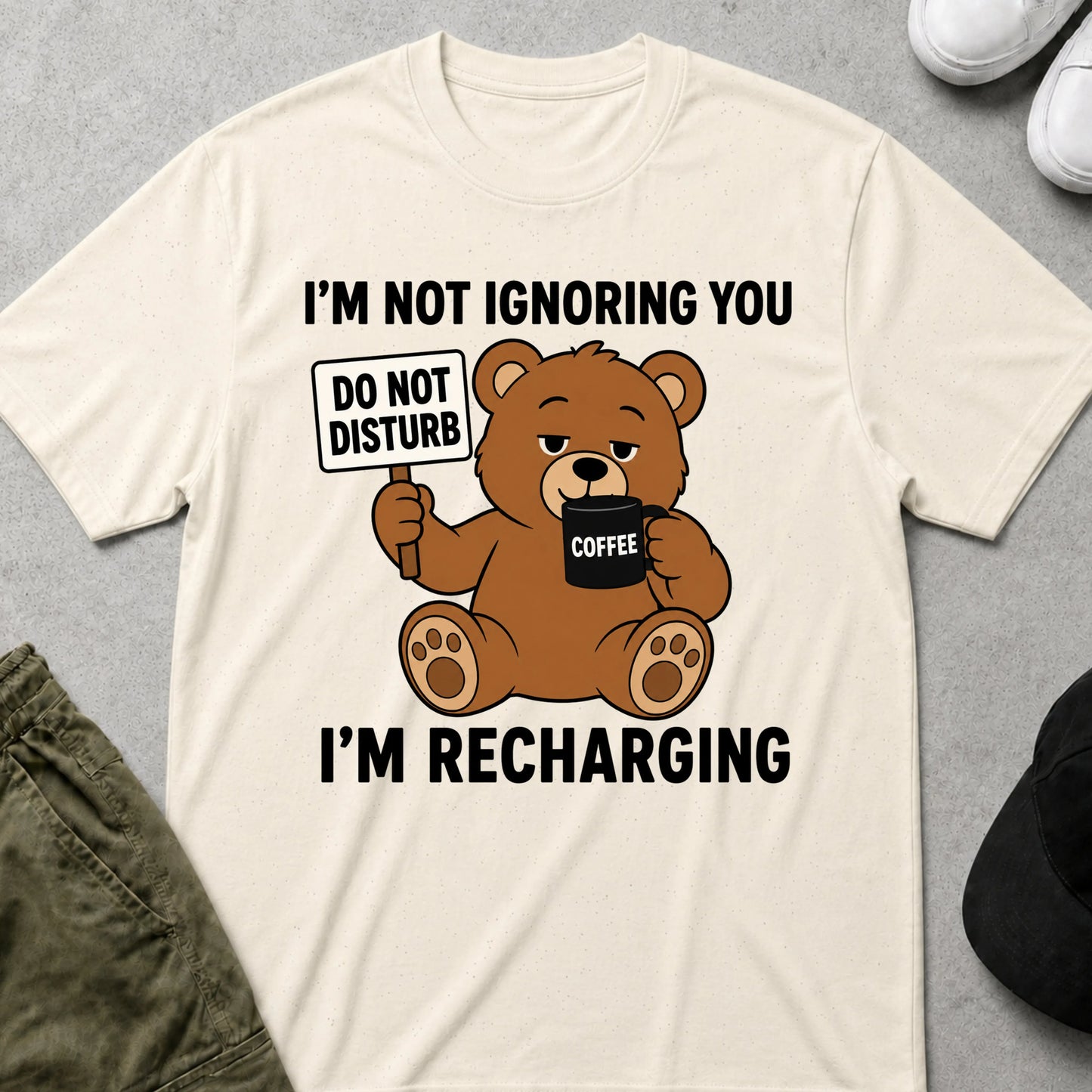 I'm Recharging T-Shirt Natural