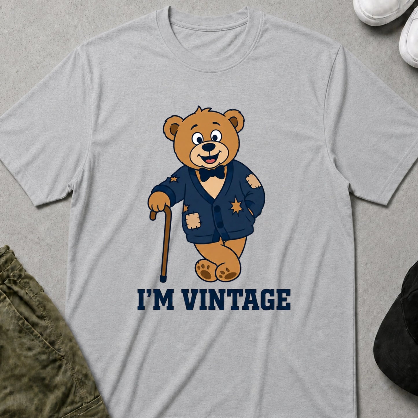 I'm Vintage T-Shirt Sport Grey