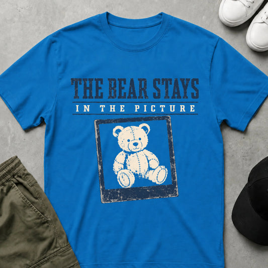Cool Teds Teddy-Bear In The Picture T-Shirt Sapphire / S
